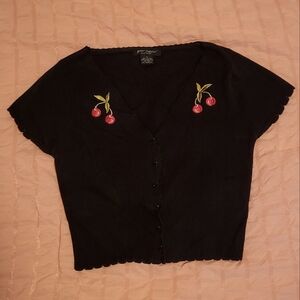 Vintage Betsey Johnson Cherry Cardigan